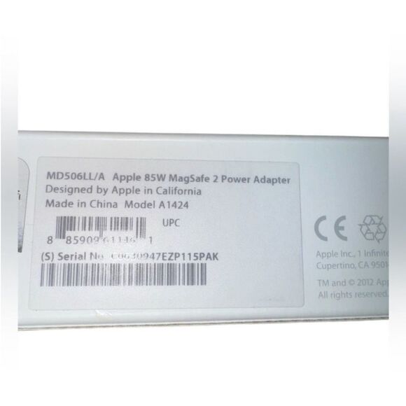 Apple NEW 85W MagSafe 2 Power Adapter - Picture 4 of 4
